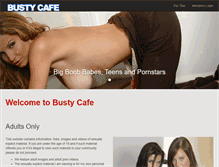 Tablet Screenshot of bustycafe.com
